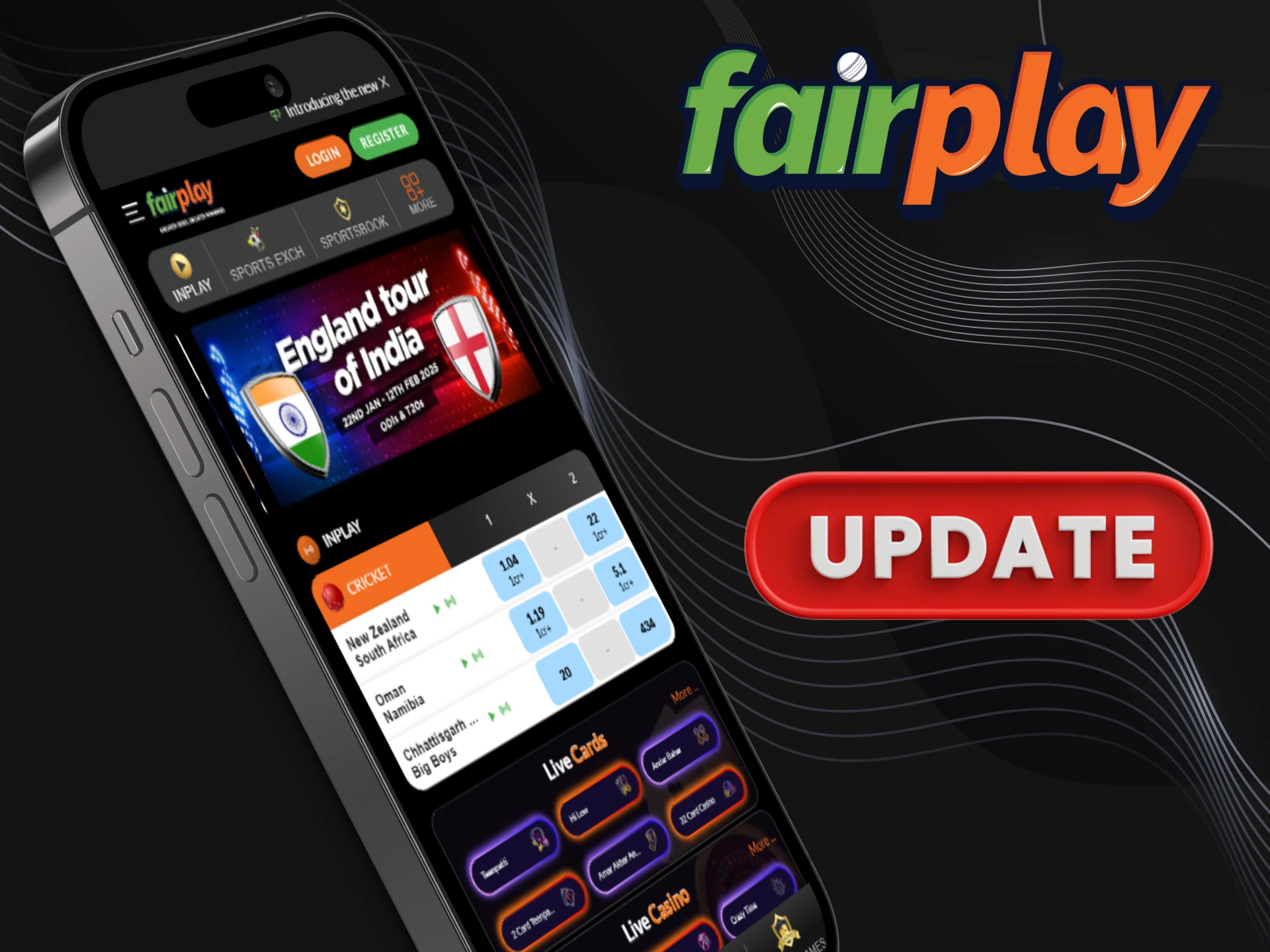 Learn how you can update the Fairplay app.