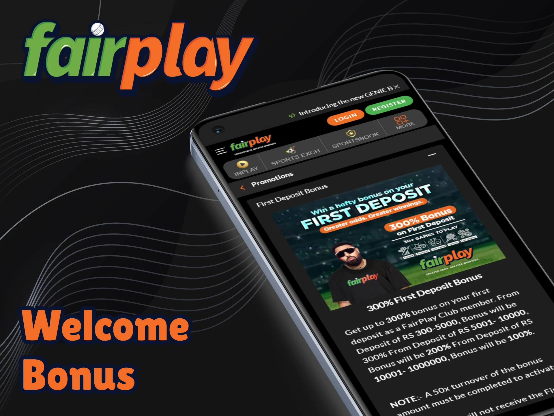 Download the Fairplay app and get a welcome bonus.