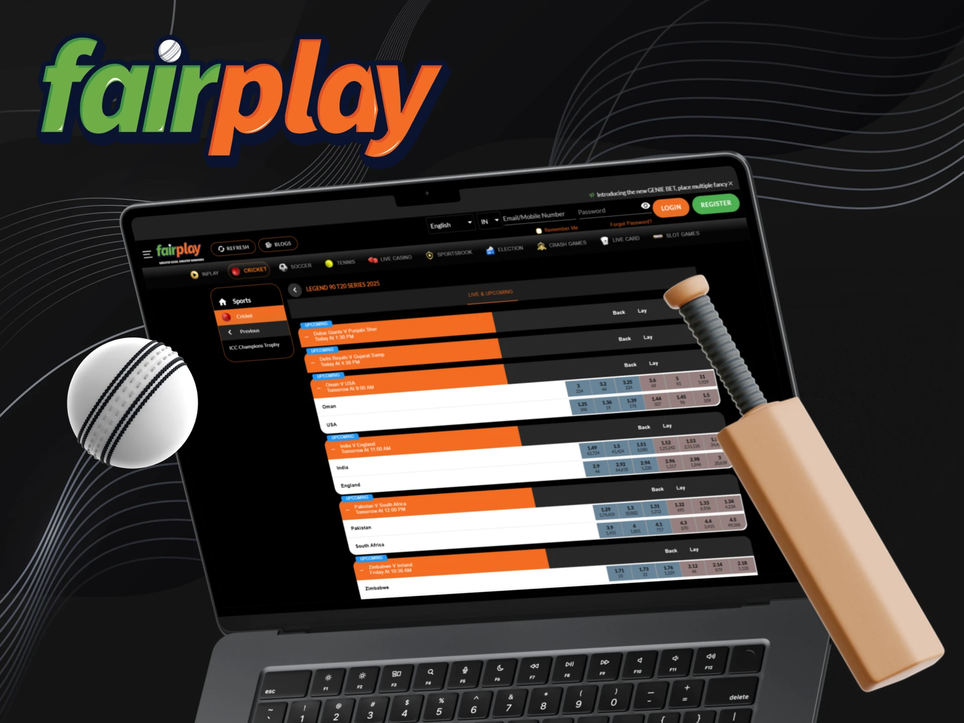 Find out about the ICC Champions Trophy and bet on the Fairplay platform.