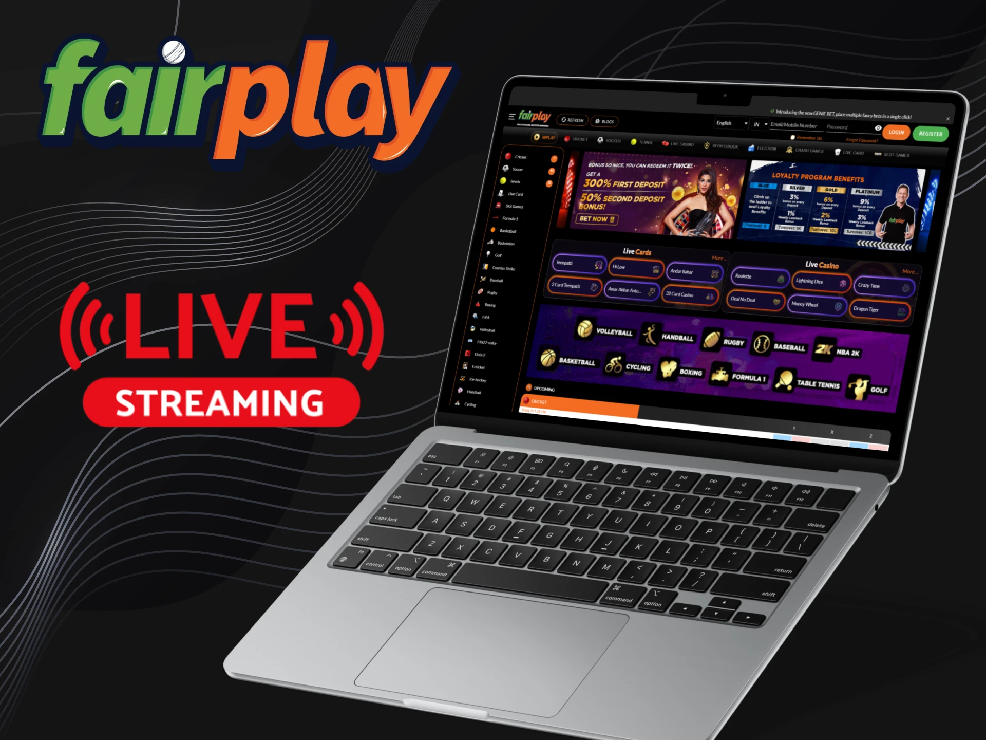 Fairplay offers live streaming of the ICC Champions Trophy.